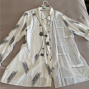 NorthStyle Black and White Patterned Shirt
